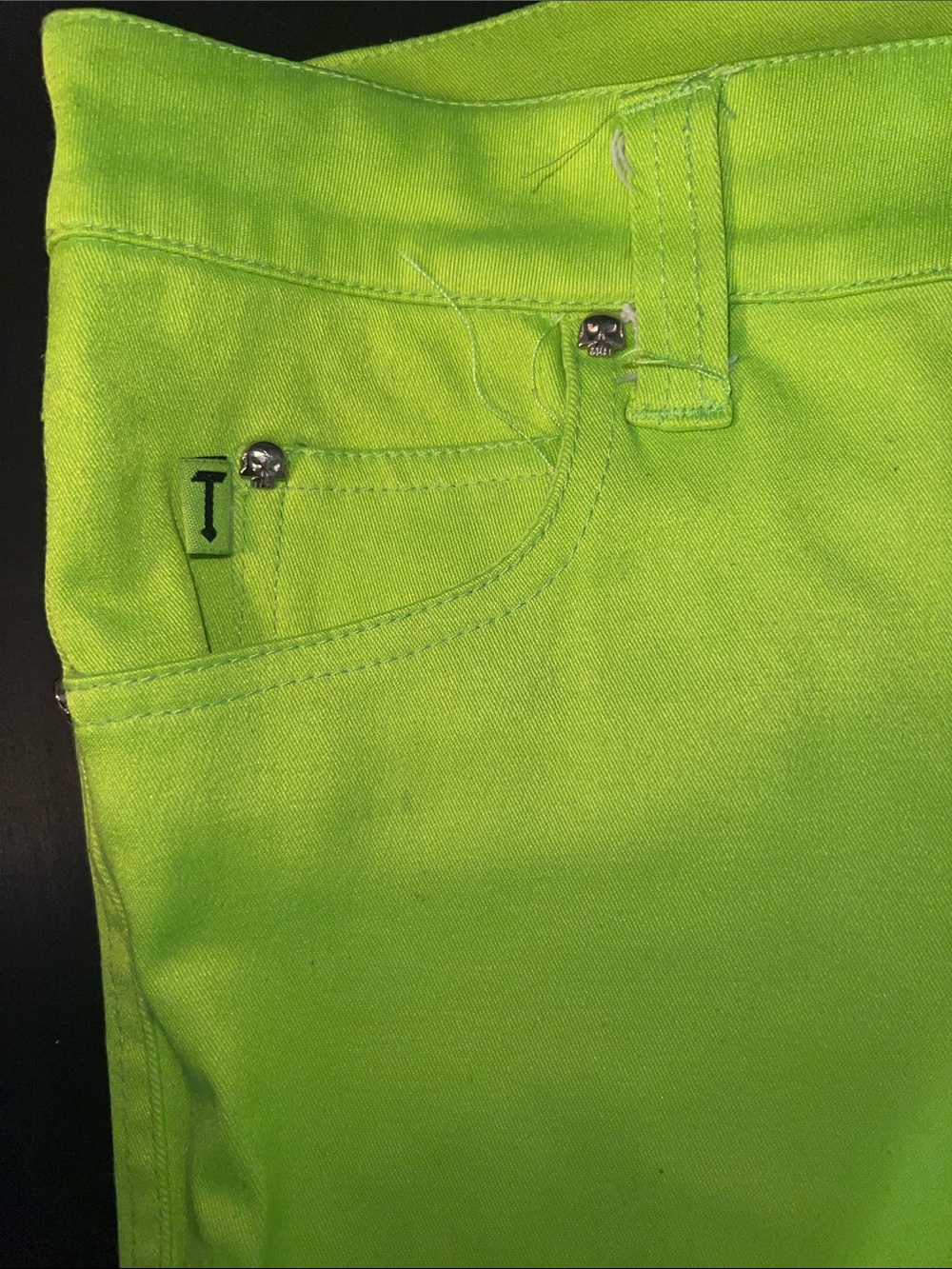 Tripp NYC Neon Lime Skinny Jeans - Picture 3 of 8